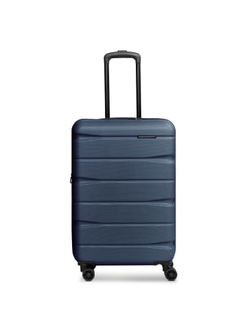 Franky Munich 4.0 4-Rollen Trolley M 66 cm mit Dehnfalte in dark blue dull