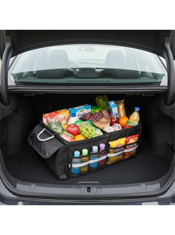 relaxdays Kofferraum Organizer in Schwarz - (B)60 x (H)30 x (T)40 cm