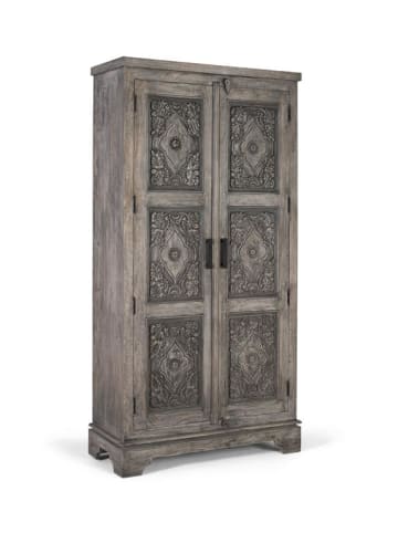 Giner y Colomer Kleiderschrank aus massivem Mangoholz mit viel Platz in Gray