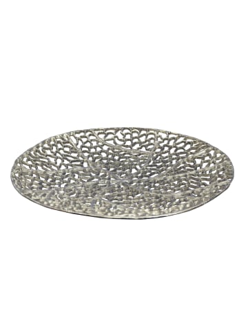FineBuy Tischdekoration in Silber / Aluminium / 44x44x4