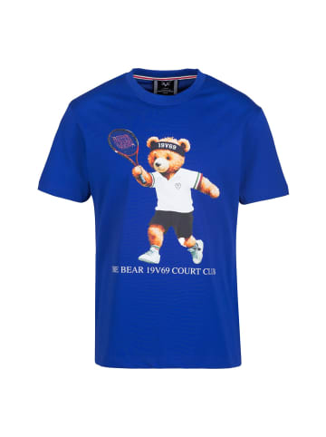 19v69 Italia T-Shirts RAFAEL TENNIS TEDDY in WHITE