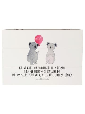 Mr. & Mrs. Panda Geschenkbox Koala Luftballon mit Spruch in Weiß