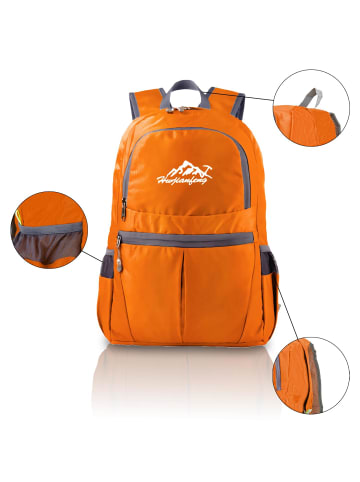 Intirilife Faltbarer Rucksack - 36L in Orange