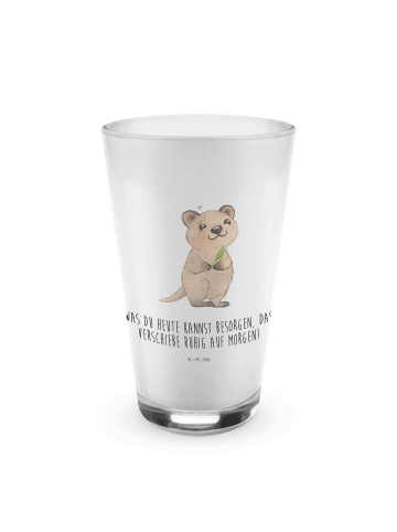 Mr. & Mrs. Panda Glas Bunt Quokka Happy mit Spruch in Transparent