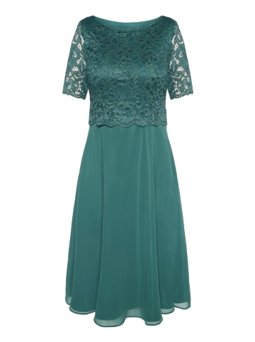 Vera Mont Cocktailkleid mit Spitze in Dark Emerald