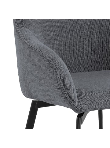 ebuy24 Esszimmerstuhl Clara Grau 2er Set