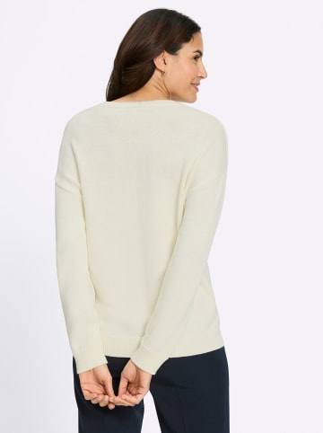WITT WEIDEN Strickjacke in champagner-burgund-gemustert