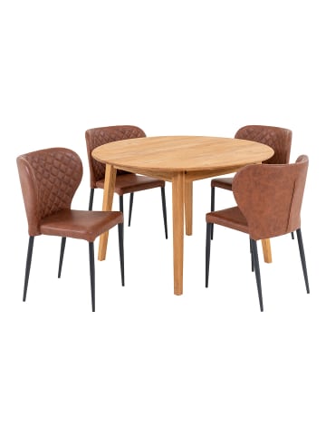 ebuy24 Essgruppe Metz Natur 118 x 118 cm