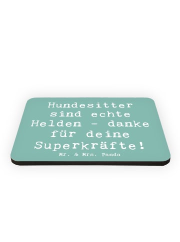 Mr. & Mrs. Panda magnet Spruch Hundesitter Helden mit Spruch in Meeresbrise