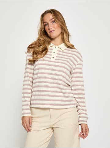 Peppercorn T-Shirt in Mauve Mist Rose Stripe