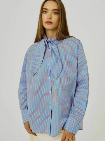 Norr Hemd Nicci Tie in Red stripes