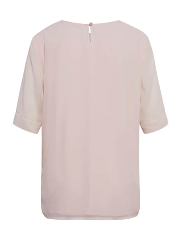 GOLDNER Kurzgröße:  Bluse Bluse mit schimmernden Pailletten in hellmelba