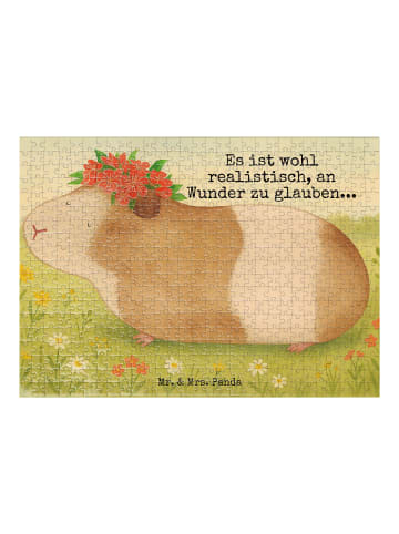 Mr. & Mrs. Panda Puzzle Meerschweinchen Weisheit Design mit Spruch in Weiß