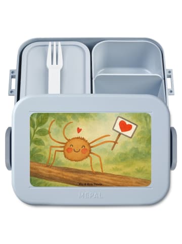 Mr. & Mrs. Panda Lunchbox Spinne Agathe Motivation Design ohne S... in Blau Pastell