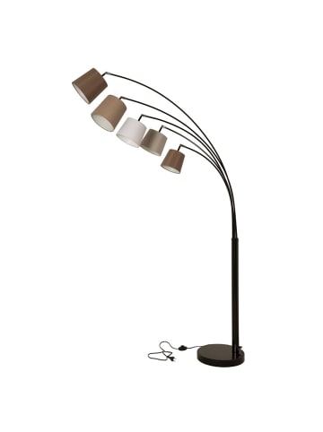 Licht-Erlebnisse Stehlampe in Schwarz Weiß Braun Beige