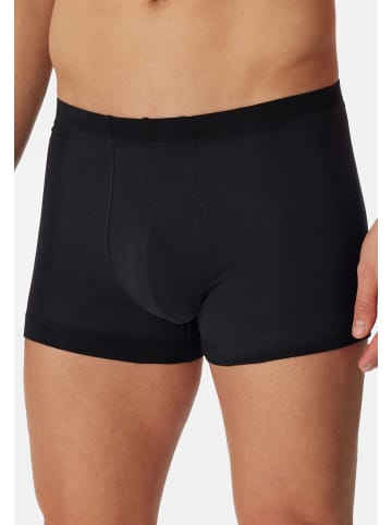 Schiesser Retro Short / Pant 95/5 Essentials in Dunkelblau / schwarz