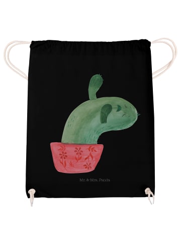 Mr. & Mrs. Panda Jutebeutel Kaktus Mama ohne Spruch in Schwarz