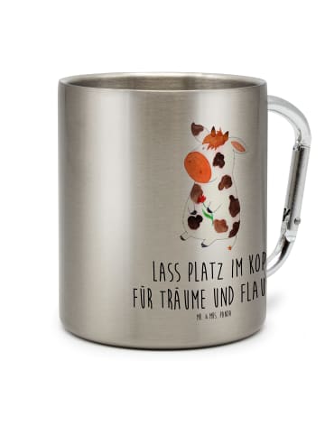 Mr. & Mrs. Panda Tasse Kuh mit Spruch in Silber