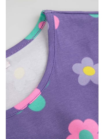 MOKIDA Kleid aus Sweatstoff mit kurzen Ärmeln in violett