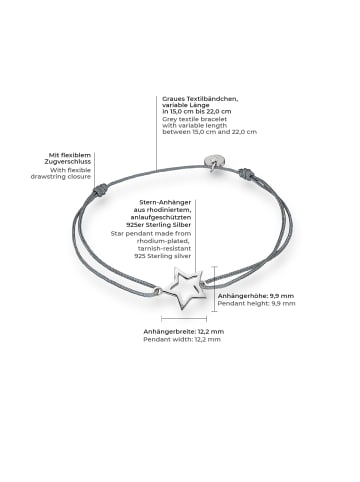 Glanzstücke München Armband Stern Sterling Silber in silber