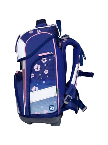 SCHNEIDERS Ergolite Schulranzen-Set 8-teilig in blue bloom