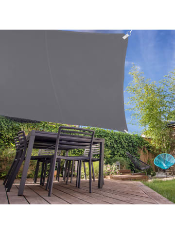 relaxdays Sonnensegel in Grau (B)300 x (T)300 cm