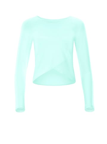 Winshape Functional Light and Soft Cropped Long Sleeve Top AET131LS in delicate mint