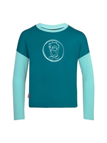 Trollkids Longsleeve "Preikestolen" in Marineblau/Beere