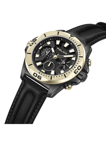 Police Multifunktion-Armbanduhr Police Electrical schwarz extra groß (ca. 46x54mm)