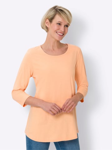 Sieh an! Longshirt in himmelblau + apricot