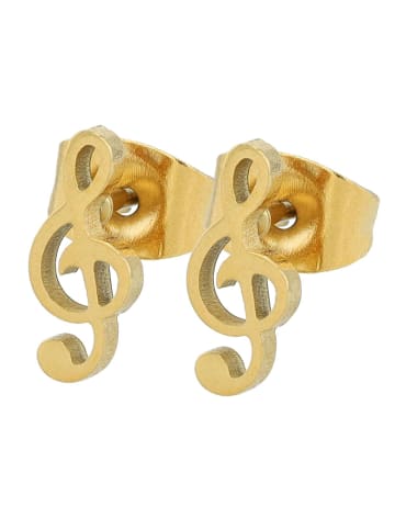 Adeliás Damen Ohrringe – Ohrstecker aus Edelstahl in gold