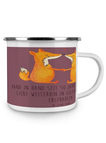 Mr. & Mrs. Panda Camping Emaille Tasse 50. Hochzeitstag Goldene ... in Kaffa Coffee