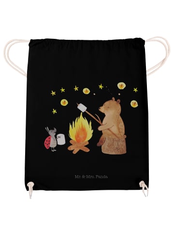 Mr. & Mrs. Panda gymnastiktasche Bär & Marienkäfer Lagerfeuer oh... in Schwarz
