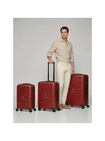 Tonino Lamborghini Bologna 4 Rollen Kofferset 3-teilig in dark red