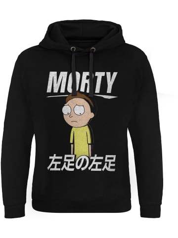 Rick and Morty Hoodie in Schwarz