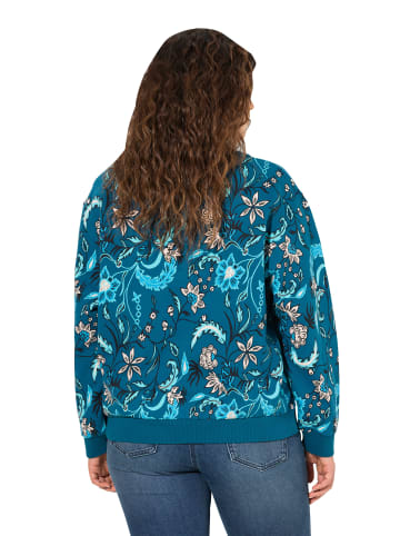 Ulla Popken Sweatshirt in dunkles petrol