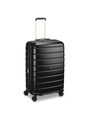 Roncato Relife 4 Rollen Kofferset 3-teilig mit Dehnfalte in schwarz