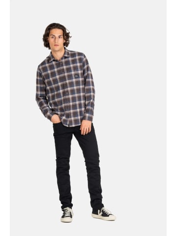 Reell T-Shirt "Alvar Check Shirt" in Blau