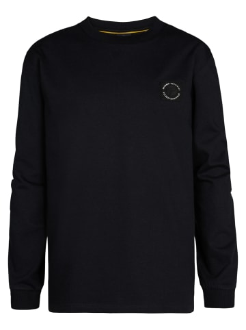 Petrol Industries Logo T-Shirt Großes Smoky in Schwarz