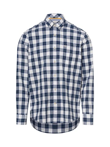 Camel Active Freizeithemd in indigo weiß