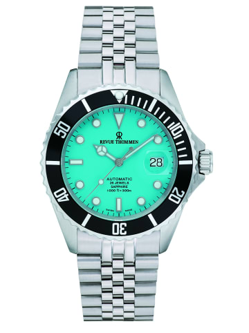 Revue Thommen Automatikuhr für Herren in trkis