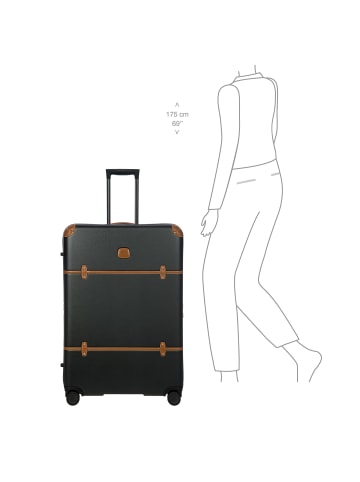 BRIC`s Bellagio 4 Rollen Trolley 82 cm mit Dehnfalte in schwarz-braun