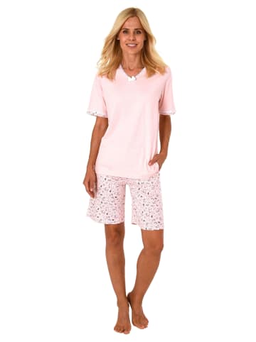 NORMANN Shorty Pyjama kurzarm - 44738 in rosa