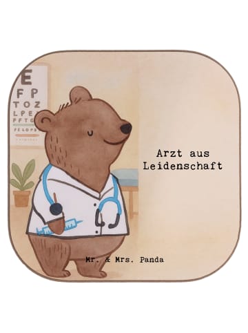 Mr. & Mrs. Panda Untersetzer für Gläser Arzt Leidenschaft Design... in Weiß