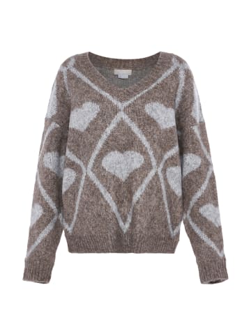 Jalene Damen Sweater in GRAU HELLBLAU