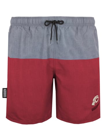 GUGGEN MOUNTAIN Badehose Herren Badeshorts - Schnelltrocknend in Rot