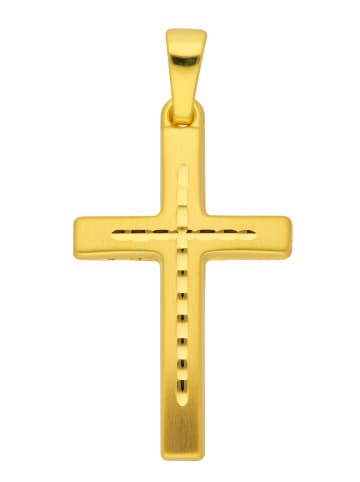 Adeliás 333 Gold Kreuz Anhänger in gold