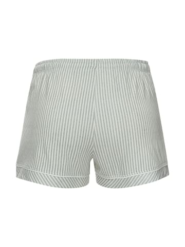 s.Oliver Pyjamashorts in grün-gestreift