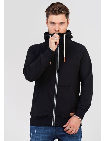 behype Sweatjacke SWANTON in schwarz