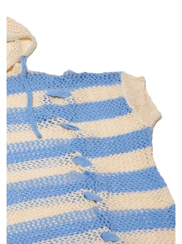 Albee Women Strickpullover in Light Beige Denim Blue